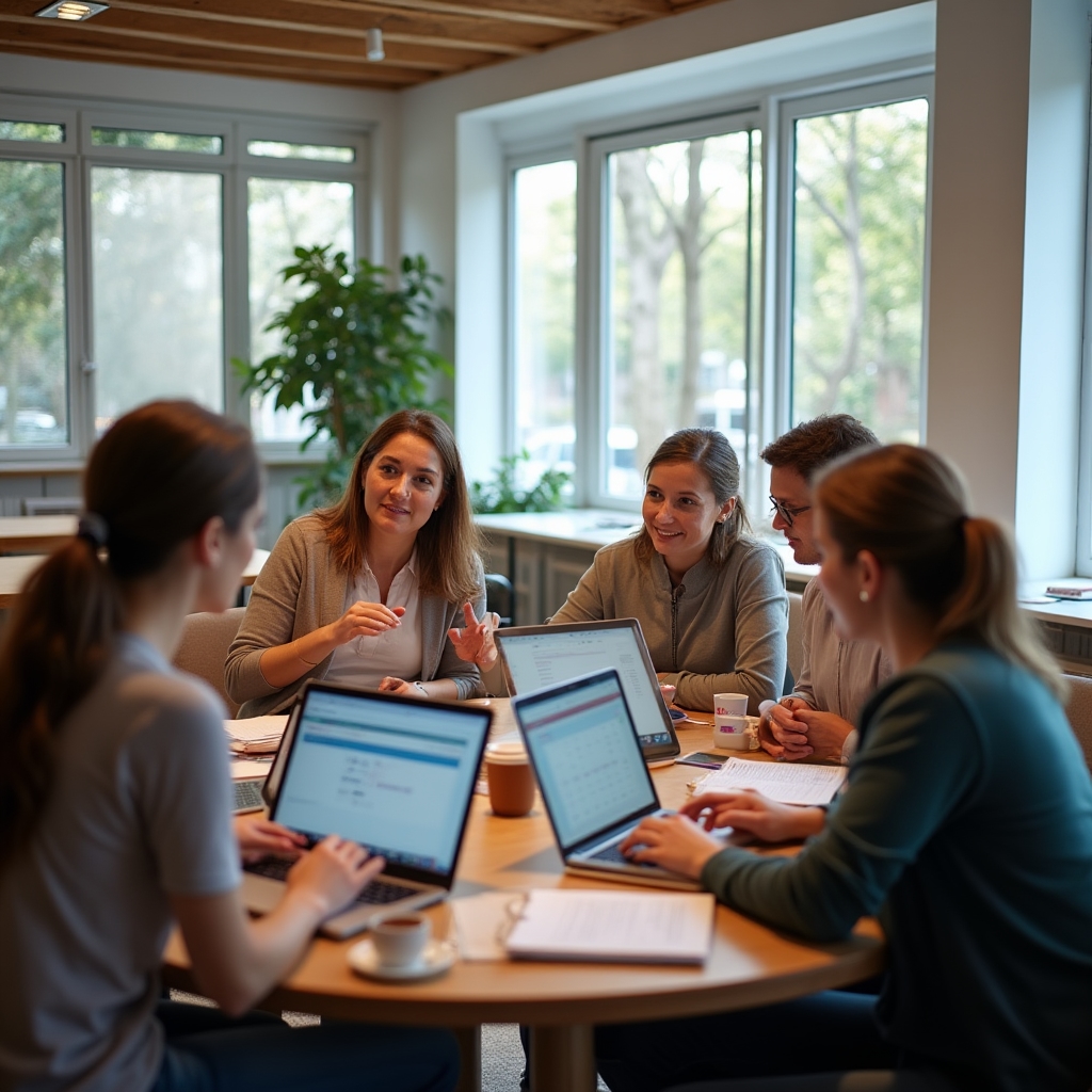 Skupina účastníků workshopu nad kalendáři